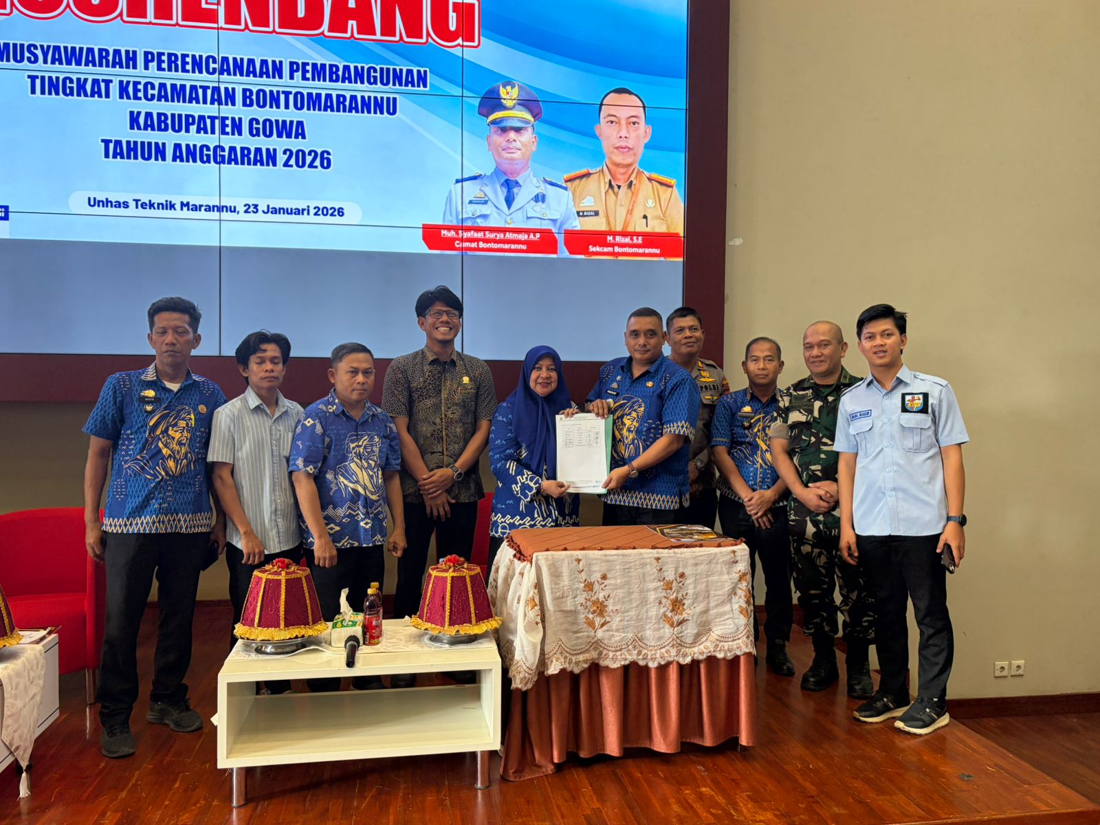 Kecamatan Bontomarannu Gelar Musrenbang Tahun 2026: Fokus pada Infrastruktur dan Penguatan Ekonomi Lokal